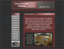 Tablet Screenshot of chisumbuildings.com